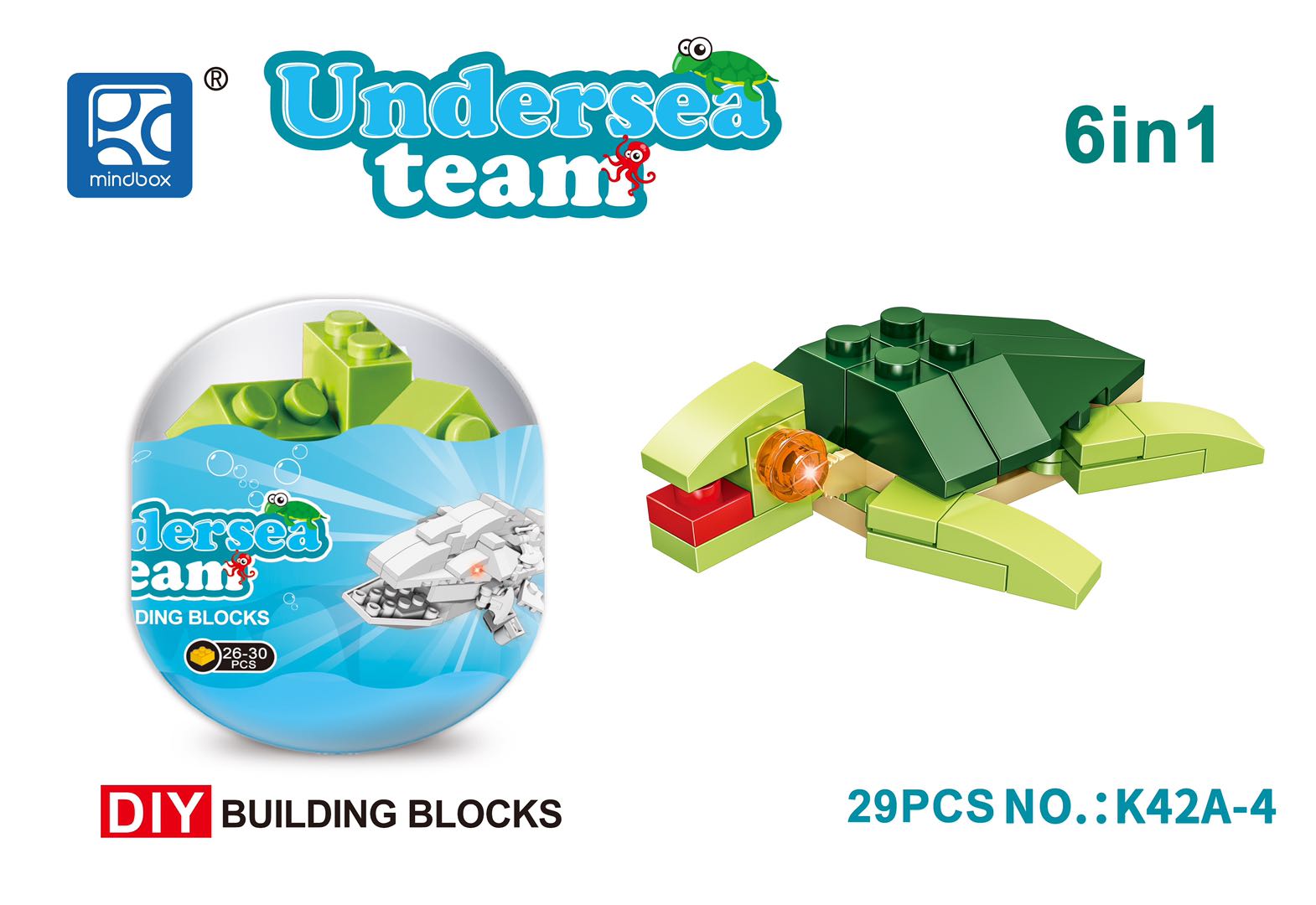 "Finding Nemo building blocks, 6 mixed combinations. details Picture