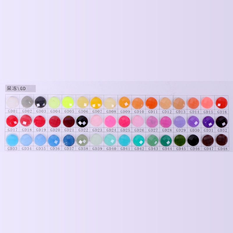 New five-petal resin flower imitation jade agate 10mm small bowl flower mid-hole ancient-style diy handcrafted hairpin and headwear material undefined