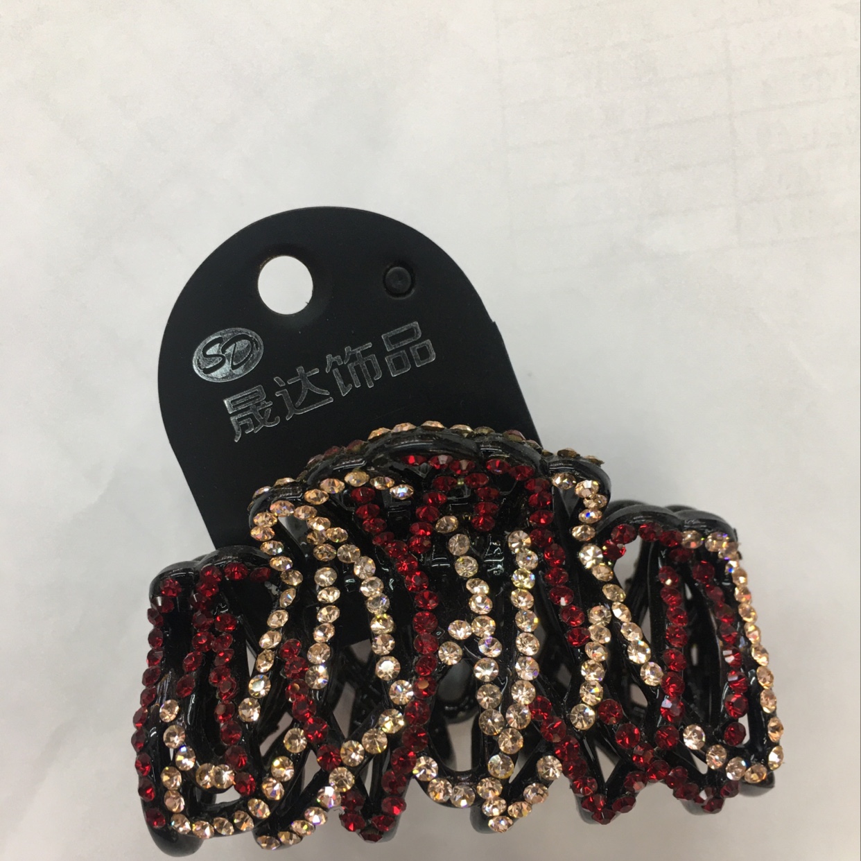 Korean version of the clip large hair accessories Korean rhinestone hair clip female head accessories Korean style full drill plate hair clip hair grabbing female thumbnail