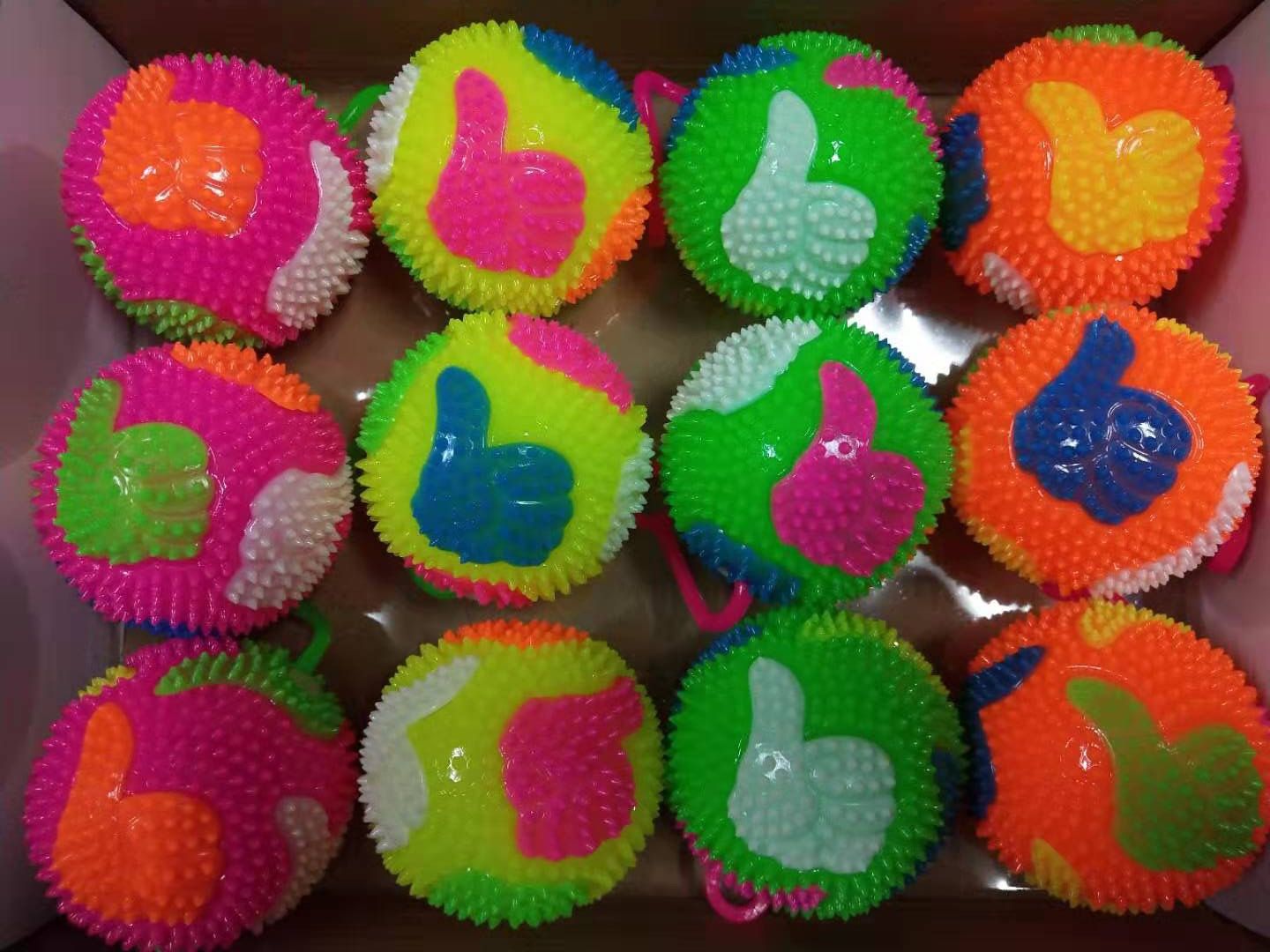 天润75拇指发光发声贴片球/75闪光球TR-10044图