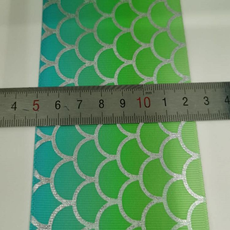 75Cm Polyester Rib With Heat Transfer Ribbon Hot Stamping (Silver) Webbing Manufacturers Direct Spot Custom Accessories undefined