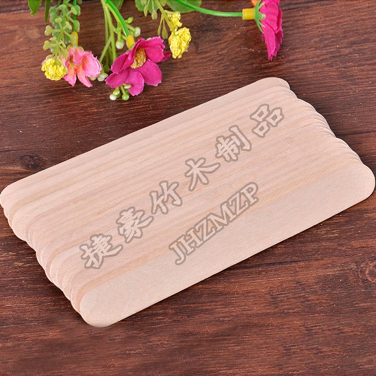 义乌好货 捷豪纯正桦木雪糕棒 本色雪糕棒压舌板手工制作材料DIY益智创意木片圆木棒