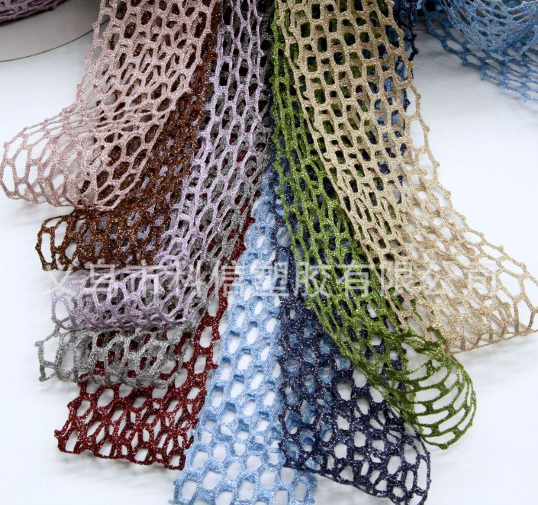 South Korea Imported Webbing Honeycomb Hollow Silver Ribbon Handmade Diy Hair Accessories Bow Material Clothing Top Hat Accessories