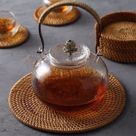 天然纯手工越南藤编隔热垫16cm