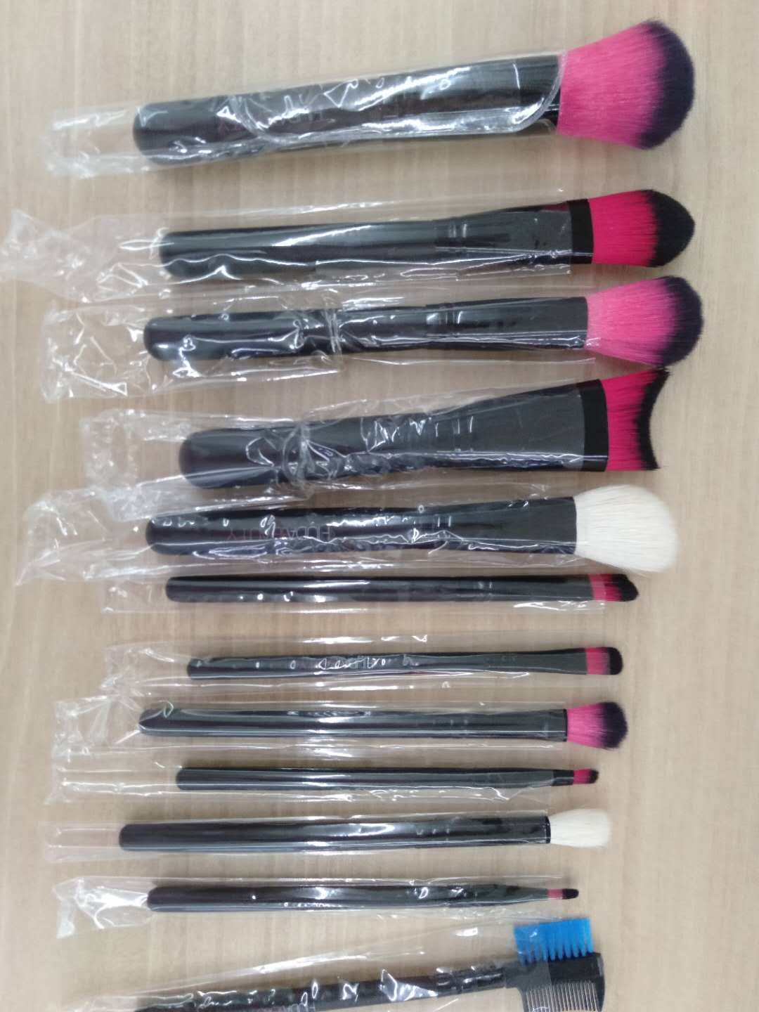 12 sleeve brush contour brush eyebrow comb dual brush