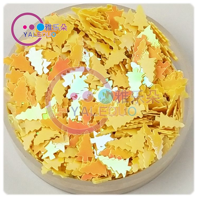 5x8mm small tree sequins, nail art, eye makeup, Christmas children's diy accessory materials, crystal shoes, hats, clothing matching Specification image