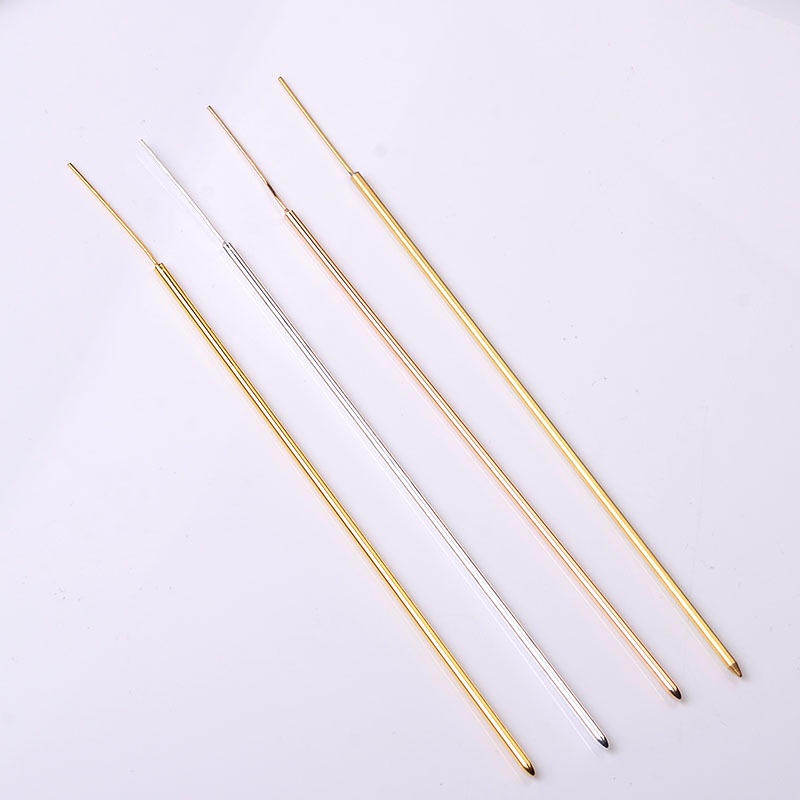 纯铜古风发簪支撑杆配件2.5×130神棍DIY手工材料