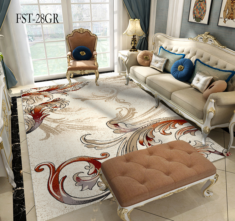 Modern and simple living room sofa, coffee table and carpet, Nordic light luxury bedroom bed with thick home carpet pic 1