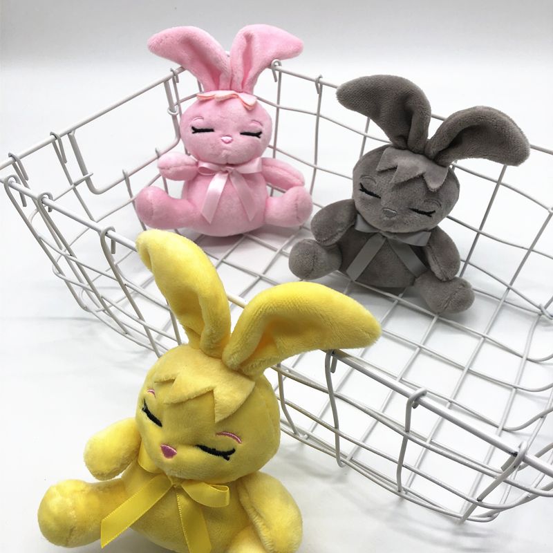 Creative and lovely Mickey Mouse rabbit plush toy key chain children's schoolbag pendant fine clutch machine doll doll