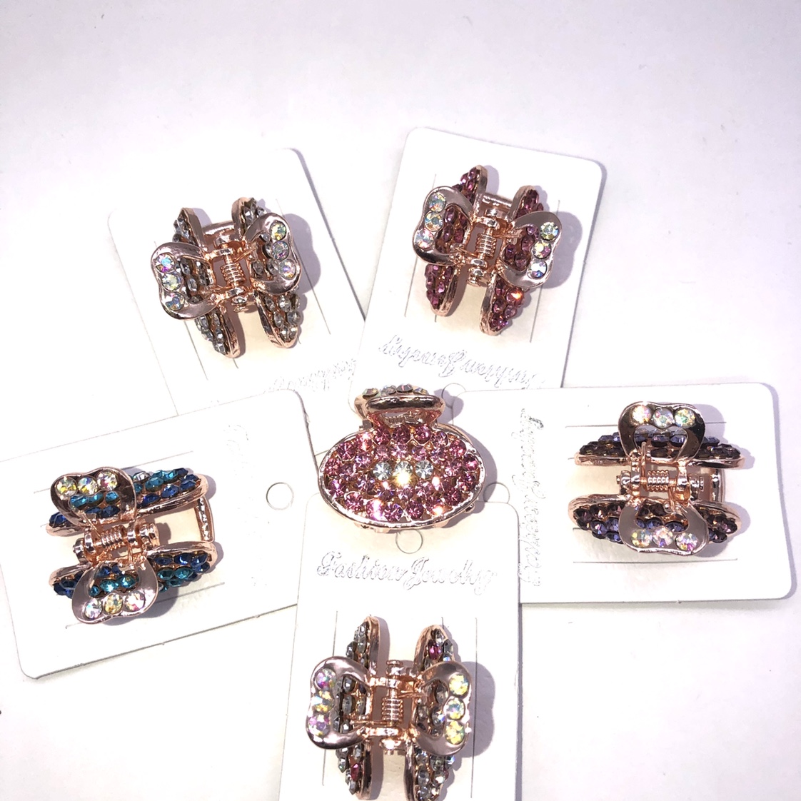 Versión coreana clip de pelo pequeño clip para mujeres clip de captura simple tiara de cabeza clip superior clip de pelo accesorios de pelo aleación strass pequeño clip de captura jardín
