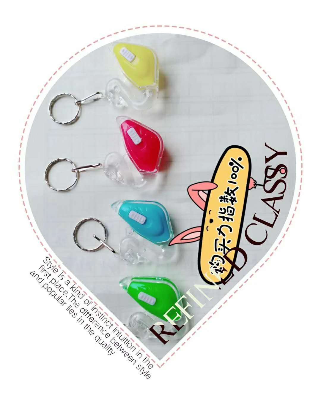 天鹅钥匙扣发光天鹅造型钥匙扣地摊赠品