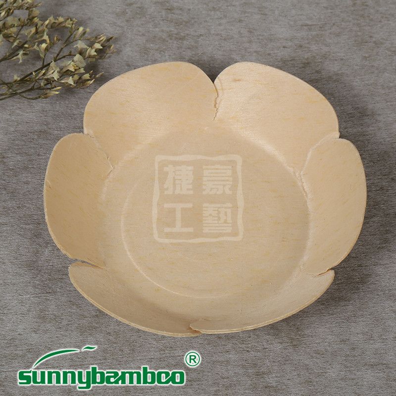 Yiwu Quality QXH petal plates, disposable plates, cake plates, decorative plates, eco-friendly original details Picture