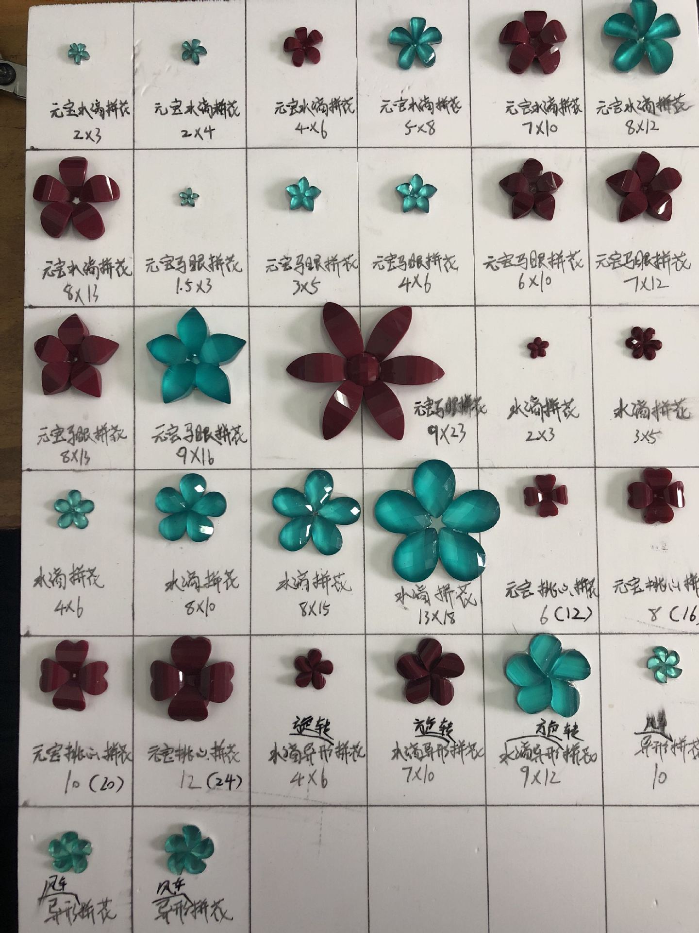 New five-petal resin flower imitation jade agate 10mm small bowl flower mid-hole ancient-style diy handcrafted hairpin and headwear material undefined
