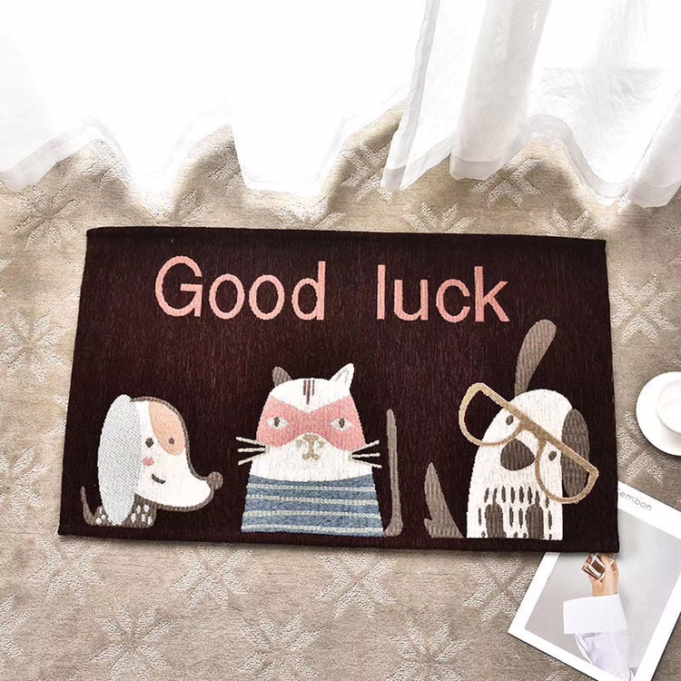 Dornier cartoon floor mat jacquard Application Scenario