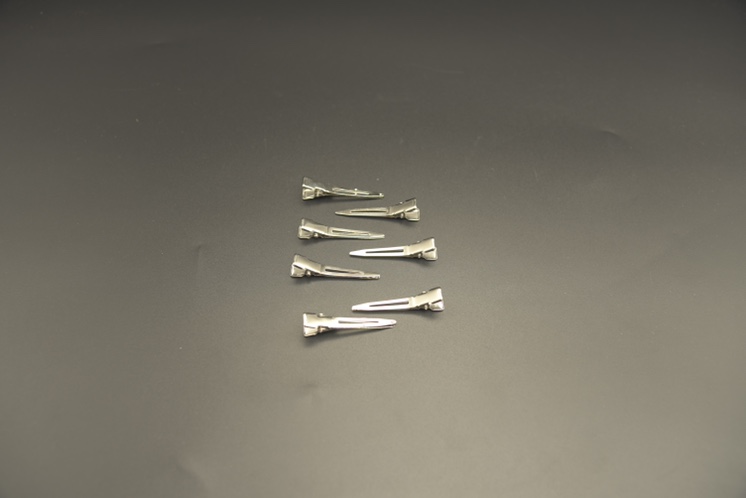 Manufacturer Direct Sale Hairpin Spring Clip Steel clip 4.5cm single fork Tip clip DIY Headwear Accessories thumbnail