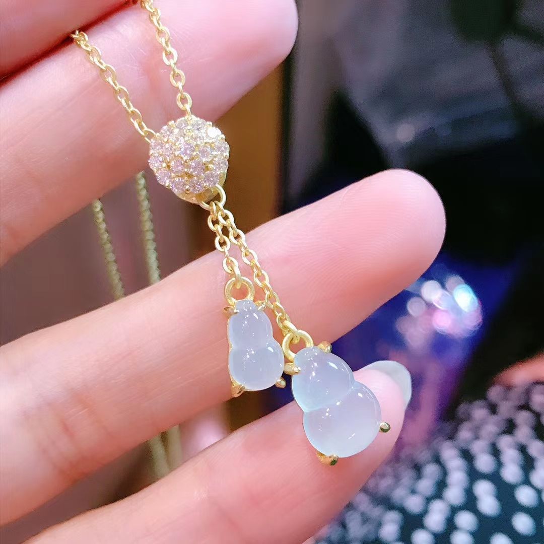 天然翡翠A货精品耳环