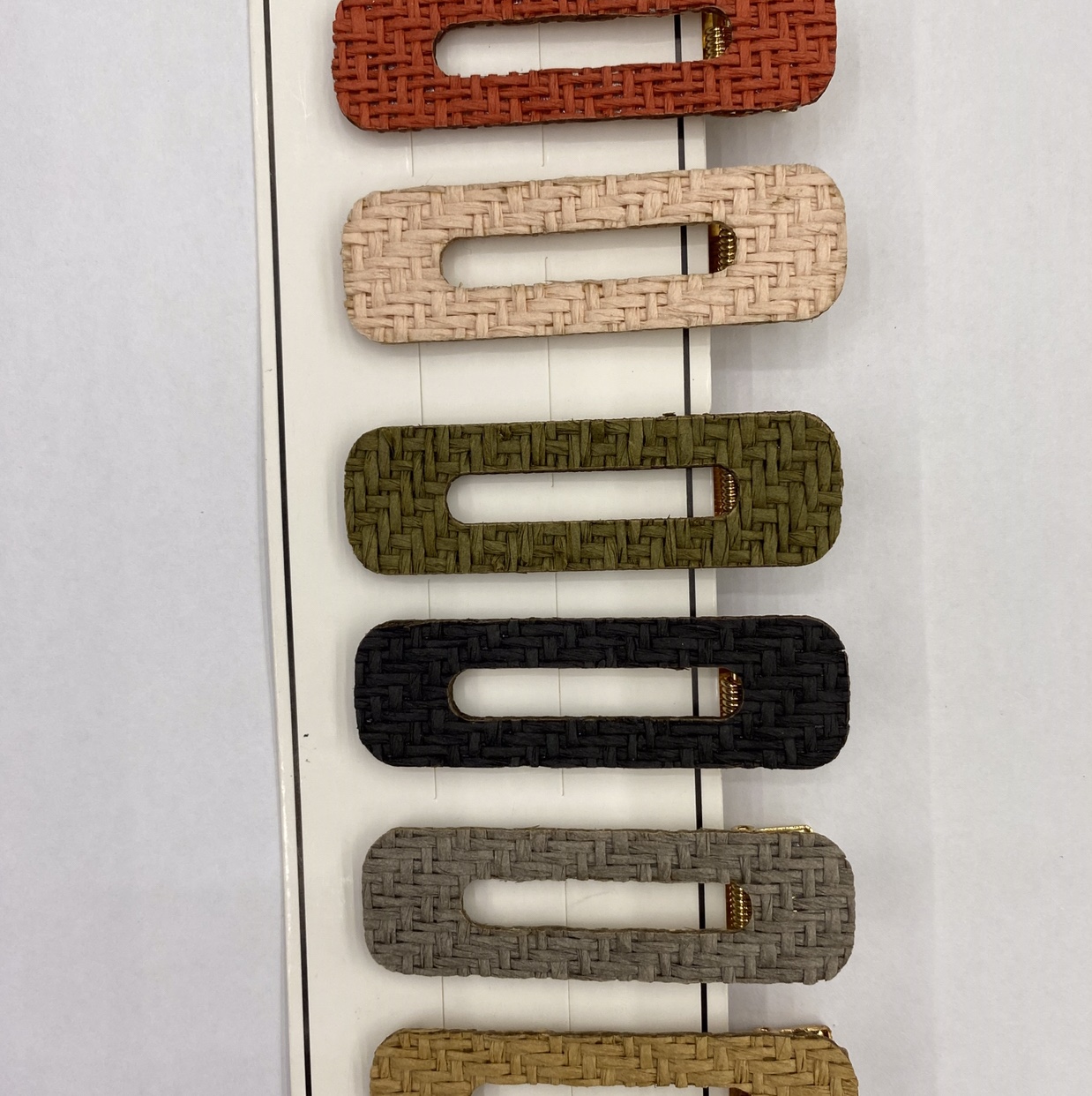 Square 7 cm color cut hairpin thumbnail