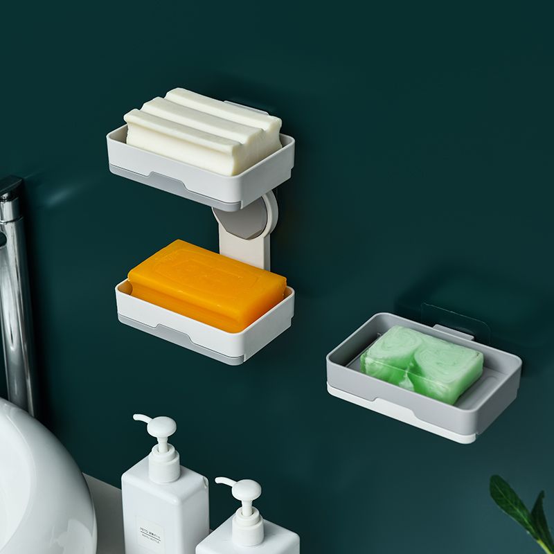 Soap box sucker soap box wall hanging type soap box toilet soap rack non-perforated soap bar shelf racks thumbnail