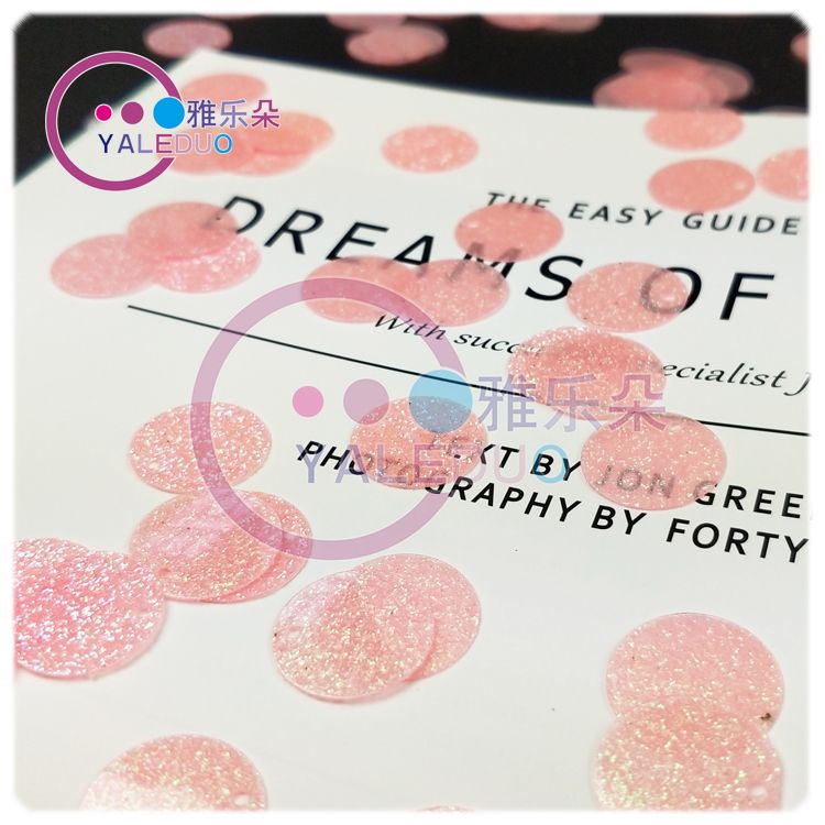 16MM gold powder round sequins and beads, diy jewelry materials, earrings, pendants, accessories, clothing sewing techniques, and auxiliary materials Specification image