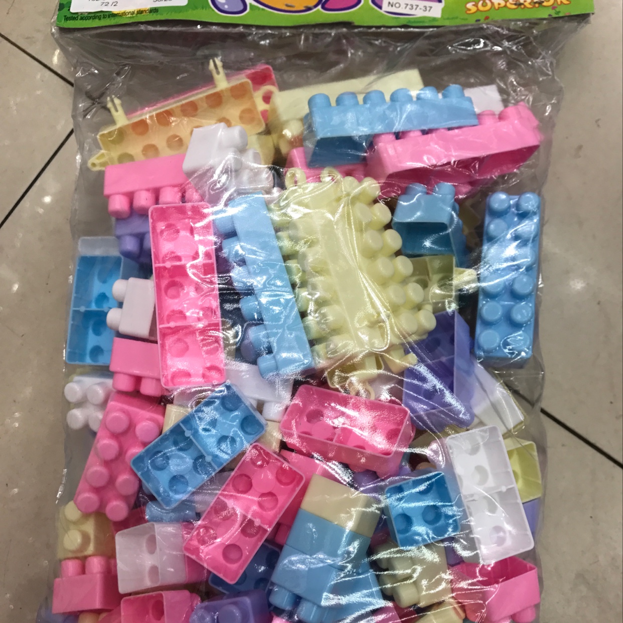 积木塑料积木益智玩具批发1件*72
