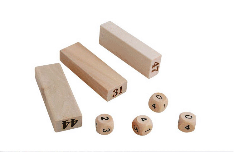 厂家现货供应木制玩具54片小号数字层层叠叠叠高趣味木制详情图7