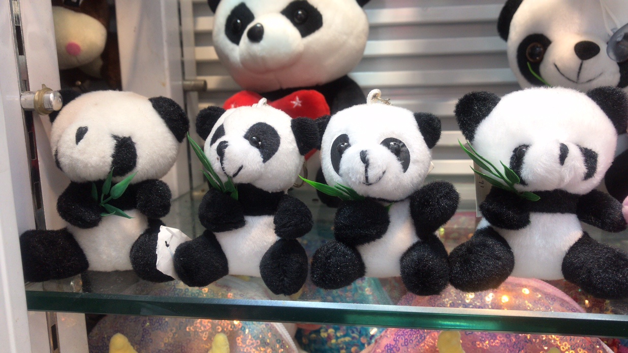 Panda Plush toy, Panda Newspaper, Bamboo Cute Pendant, Vision Toy 01