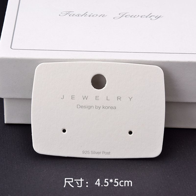 Earrings card paper custom - made new accessories packaging Korean version of high-end spot card tag printed earrings PVC card thumbnail