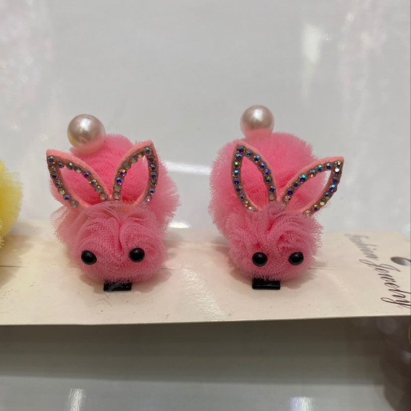 韩版蕾丝小兔子发夹
