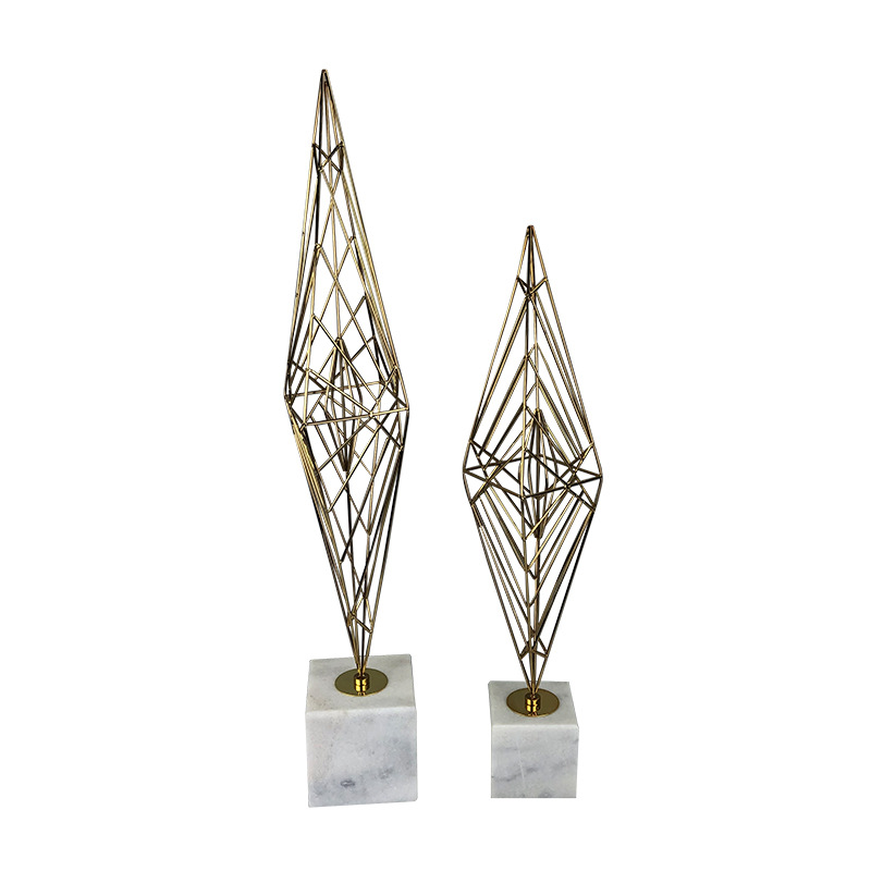 Light luxury home entrance diamond-shaped decorative items