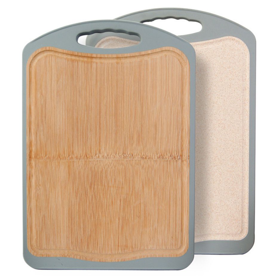 304 household bamboo and wheat straw chopping board mildew proof chopping board double-sided fruit kitchen and face chopping board thumbnail