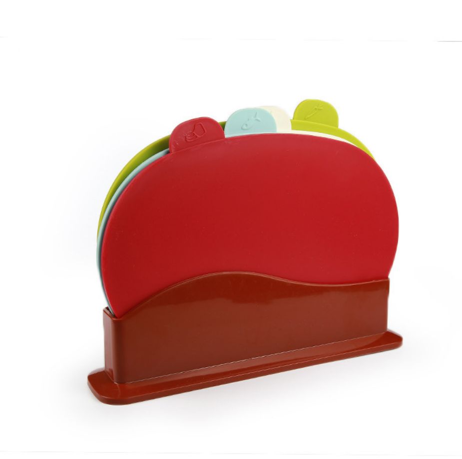 Russian hot style cutting board set pp material new oval four-piece classification cutting board cutting board chopping board thumbnail