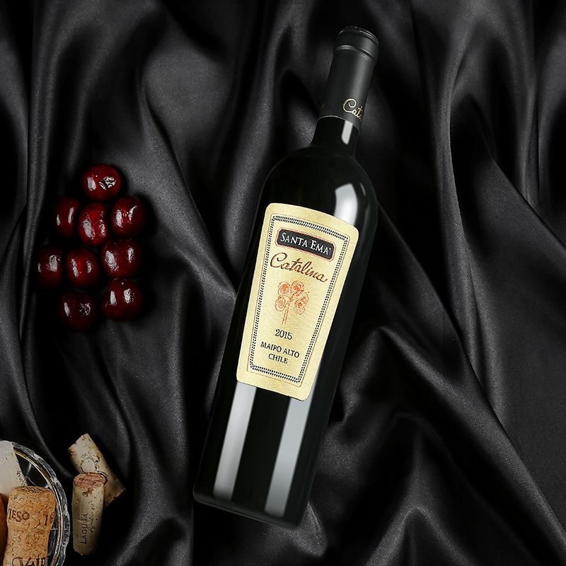 红酒批发智利原瓶进口圣艾玛酒庄灵魂家族珍藏卡塔琳娜干红葡萄酒