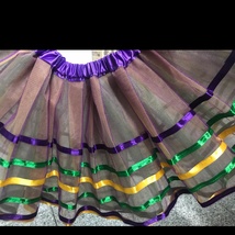 紫绿黄三拼TuTu裙