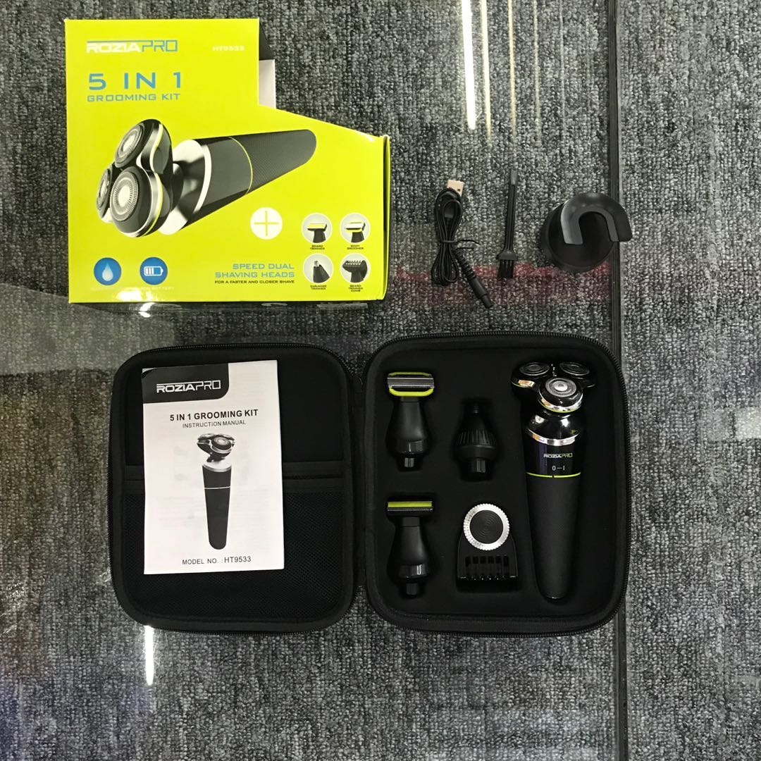 ROZIA professional USB charging cable washable twist switch razor hair clipper HT9533 thumbnail