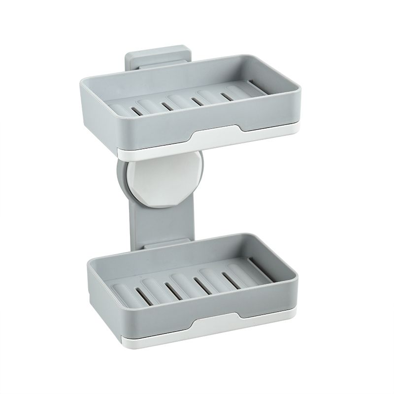 Soap box suction cup soap box, wall-mounted draining soap box, bathroom soap rack, non-drilling soap rack, storage rack Item Picture