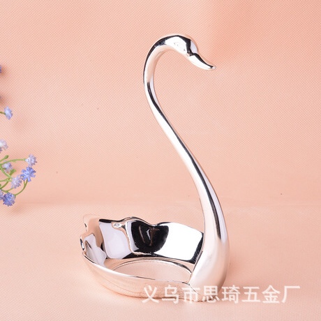 厂家直销批发欧式高端品质糖盅，天鹅玻璃糖盅产品图