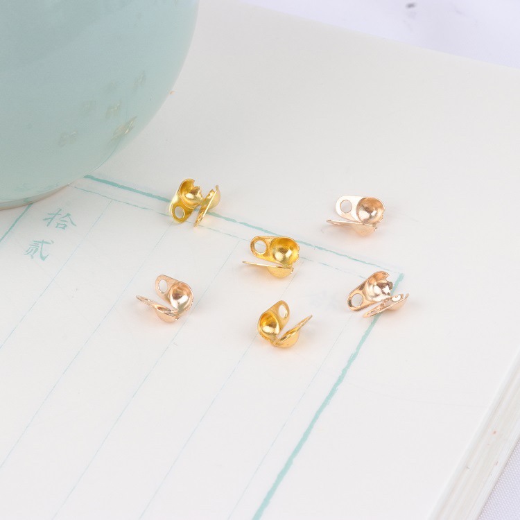 Pure copper side bag buckle bead chain bag buckle color preservation electroplated DIY ancient-style accessory 2.4mm Application Scenario