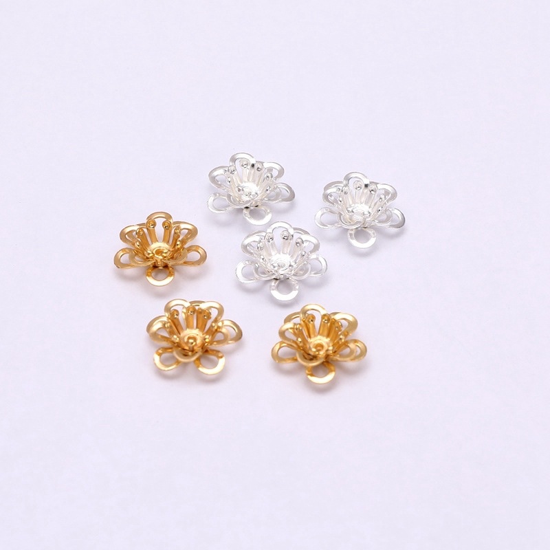 古风配件花托花芯黄铜DIY材料饰品保色163/A39