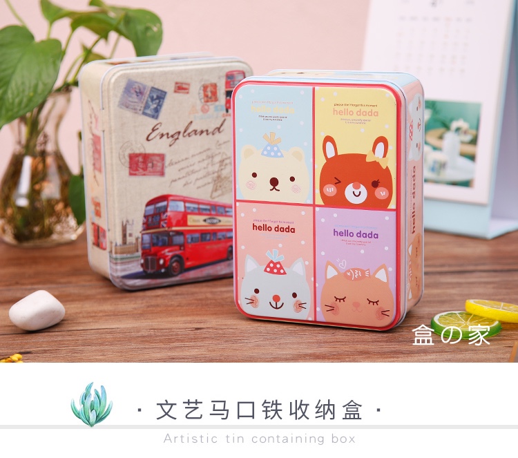 Clamshell rectangular tin box candy box chocolate box gift box gift box thumbnail