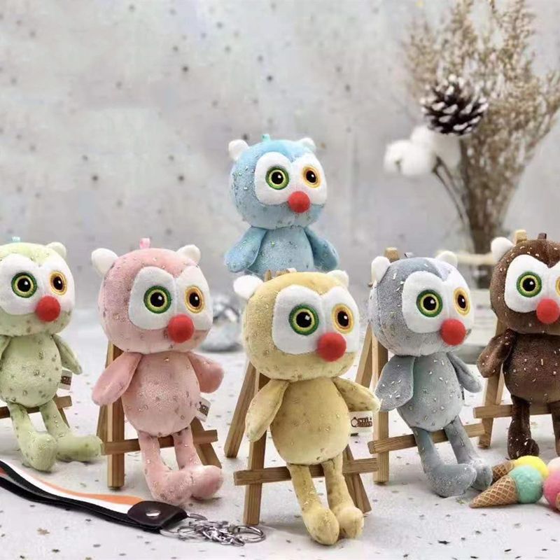 Dreamlike Owl Keychain Stuffed owl schoolbag pendant doll Doll Boutique grab machine doll wholesale