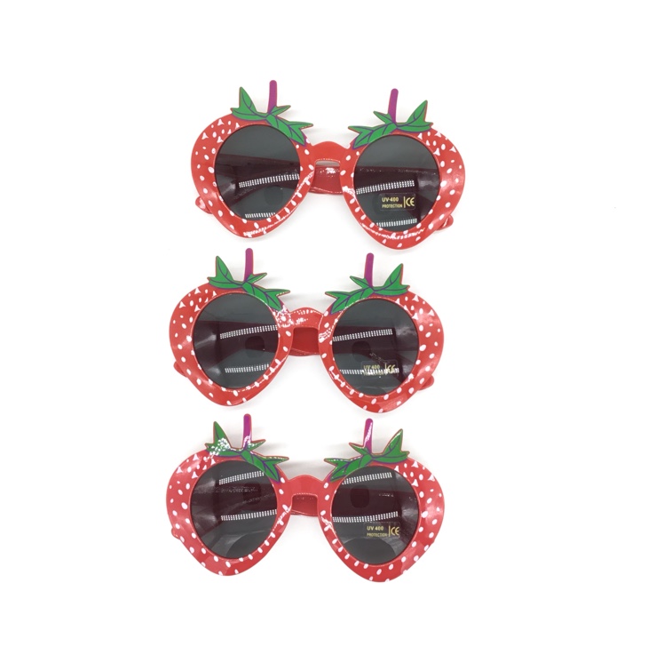 夏日风情水果系列草莓派对眼镜图