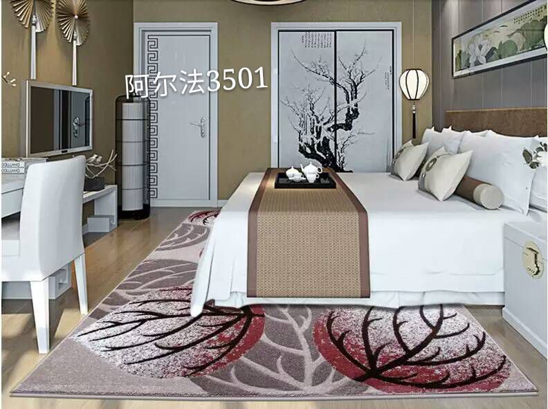 New Chinese-style living room carpet, European modern and simple American coffee table carpet, home bedroom carpet Specification image