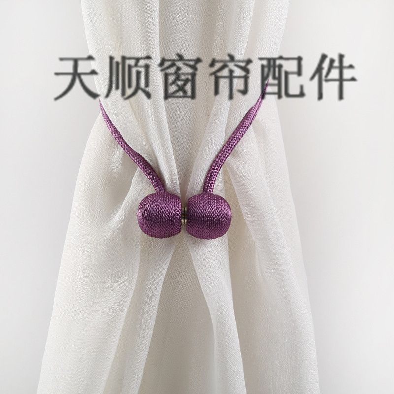 A pair of curtain straps, magnetic fasteners, binding straps, ropes, magnetic curtain fasteners, hooks, decorative accessories Item Picture