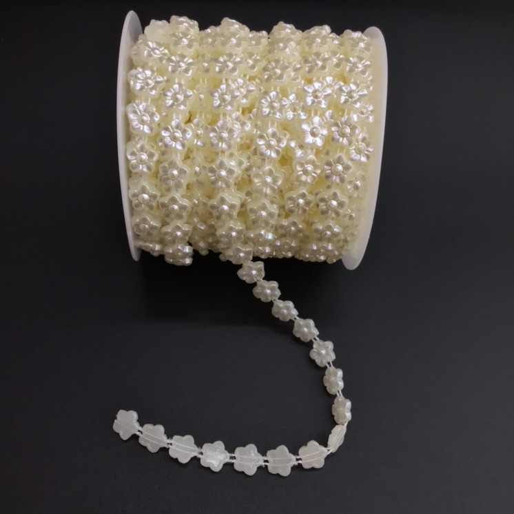 11mmABS small peach blossom bead bead handmade DIY headwear, wedding dress, skirt, clothing accessories, handicraft accessories wholesale details Picture