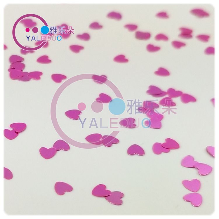 3mm ultra-thin heart-shaped sequined PET peach-shaped bead nail art diy accessory material resin shoe and hat matching Application Scenario