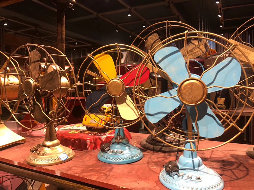 Tieyi electric fan model props soft assembly window display thumbnail