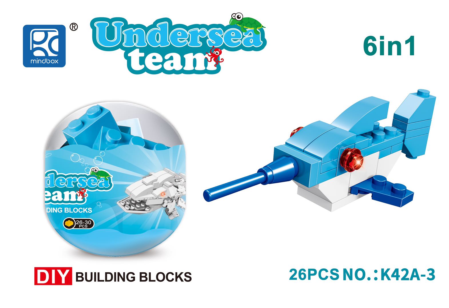 "Finding Nemo building blocks, 6 mixed combinations. Application Scenario