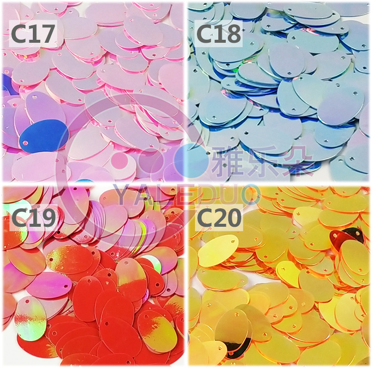 12x19mm oval egg-shaped bead diy jewelry, handcrafted materials, including golden and iridescent earrings, clothing accessories, and sequins detail image 9
