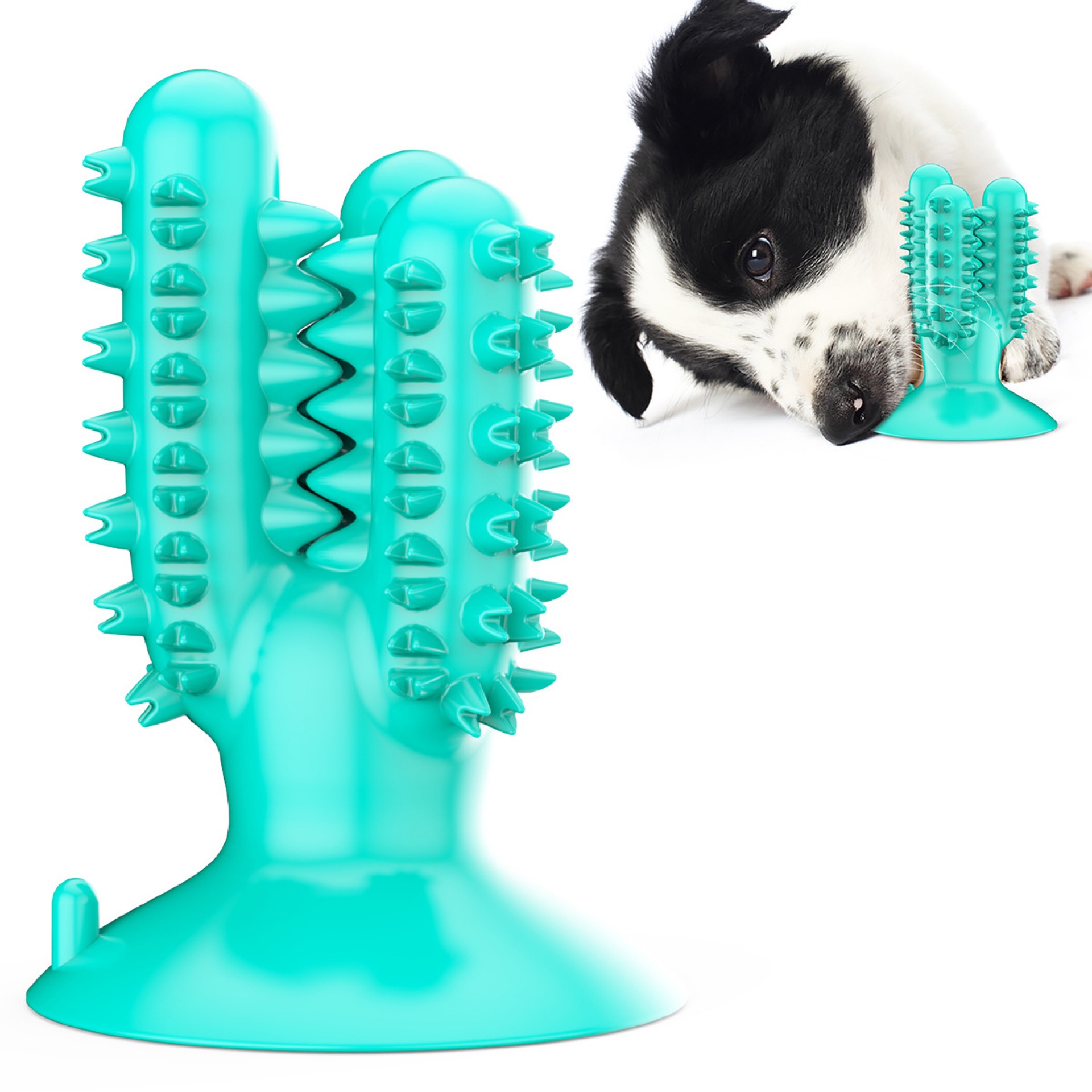 Pet products new Amazon dog toothbrush cactus dog grinding stick leaky food bite resistant undefined