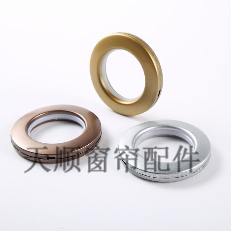 Curtain ring, thickened silent ring, perforated ring, threaded buckle, curtain accessories Specification image